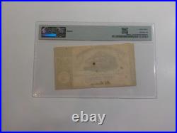 Civil War Confederate 1862 50 Cents Note Uncirculated PMG Raleigh North Carolina