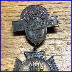 Civil War Confederate 1909 UCV Reunion Medal Memphis Albert Sidney Johnston Rare