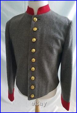 Civil War Confederate Artillery Enlisted Uniform Shell Jacket Tunic and Pants