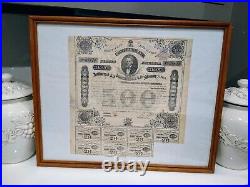 Civil War Confederate Bond Authorized By The Act Of Congress Of Feb 20,1863 Lot