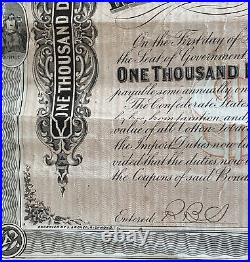 Civil War Confederate Bonds Third Series Thirty Dollars per Bond Antique & Rare