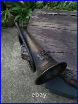 Civil War Confederate Bugle. Excellent Petina