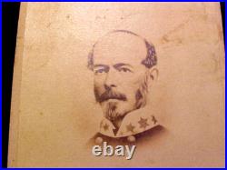 Civil War Confederate CDV Photograph RARE Misspelled BM Joseph Johnson Johnston
