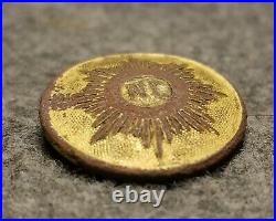 Civil War Confederate Cast North Carolina Star Button 22mm NC14 Loaded with GOLD