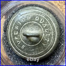 Civil War Confederate Cavalry C Button, dug in Tennessee, Western Theater