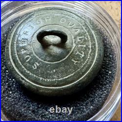 Civil War Confederate Cavalry C Button, dug in Tennessee, Western Theater