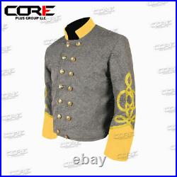 Civil War Confederate Cavalry General 4 braid Shell Jacket -All Sizes Available