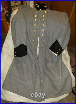 Civil War Confederate Colonel Reenactment Uniform incl. Coat/Pants/Sash/Hat