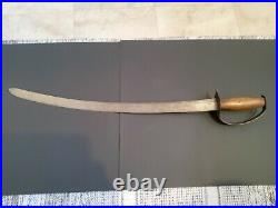 Civil War Confederate D Guard Short Sword antique bowie knife sword