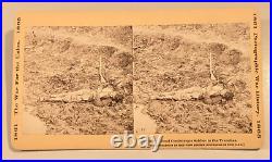 Civil War Confederate Dead Stereoview Photo Petersburg Virginia