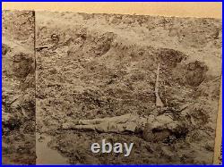 Civil War Confederate Dead Stereoview Photo Petersburg Virginia