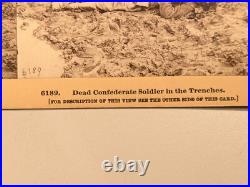 Civil War Confederate Dead Stereoview Photo Petersburg Virginia
