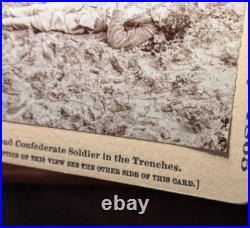 Civil War Confederate Dead Stereoview Photo Petersburg Virginia