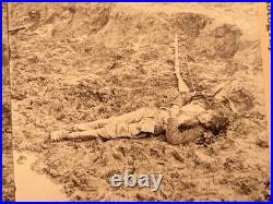 Civil War Confederate Dead Stereoview Photo Petersburg Virginia
