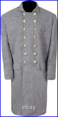 Civil War Confederate Double Breast Frock Coat All Sizes Available