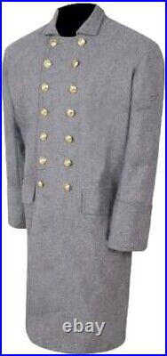 Civil War Confederate Double Breast Frock Coat All Sizes Available