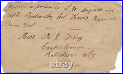 Civil War Confederate Envelope 30th Regiment Tennessee Infantry Pvt. Soyars M1