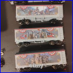 Civil War Confederate Express Collection With 8 Train Cars & 10 Diecast Figurines