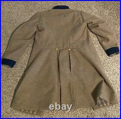 Civil War Confederate Frock Coat, 38 Chest, Completely Hand Sewn