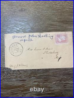 Civil War Confederate General John Salling Autograph on Cover