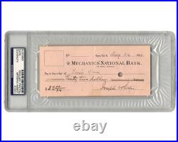 Civil War Confederate General Joseph Fighting Joe Wheeler Signed Check PSA
