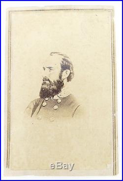 Civil War Confederate General Stonewall Jackson CDV Carte De Viste
