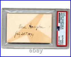 Civil War Confederate General Wade Hampton Signed Cut Autograph PSA Auto