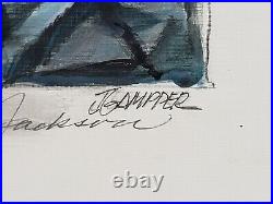 Civil War Confederate Generals Lee & Jackson Original Painting Signed J. Gampper