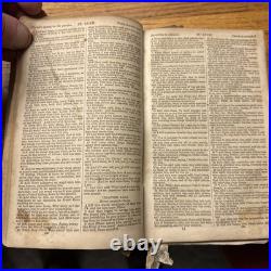 Civil War Confederate Georgia 1863 Bible Rock Island Prison POW Owned Signed