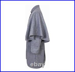 Civil War Confederate Great Coat 100% Wool Frock Jacket Reenactment Custom made
