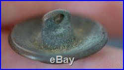 Civil War Confederate Infantry Coat Button Solid Brass War Relic