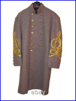Civil War Confederate Major-Colonel / General Frock Coat 3/4 Braids-All size