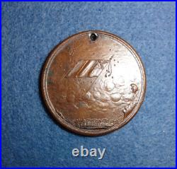 Civil War Confederate Medal, View Of Houston Texas On The Obverse, Star On Rev