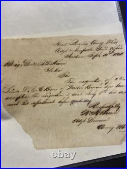 Civil War Confederate Mississippi 1861 Document Walker Reserves Iuka Tishomingo