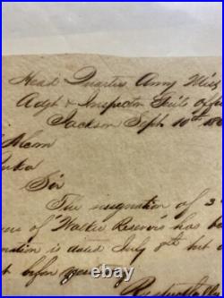 Civil War Confederate Mississippi 1861 Document Walker Reserves Iuka Tishomingo Civil War Confederate Mississippi 1861 Document Walker Reserves Iuka Tishomingo