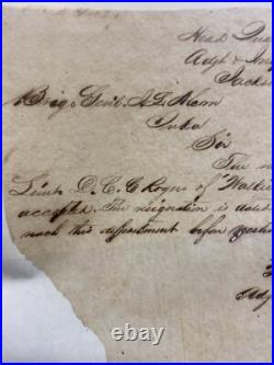 Civil War Confederate Mississippi 1861 Document Walker Reserves Iuka Tishomingo