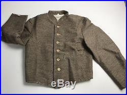 Civil War Confederate Mobile Depot Shell Jacket Size 44 Wool