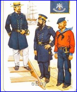 Civil War Confederate Naval Admiral General Officers Wool Visor Hat Cap Kepi