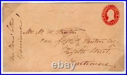 Civil War Confederate New Orleans Adams Express Censored Baltimore MD Star Die