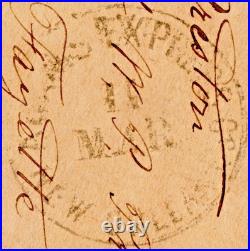 Civil War Confederate New Orleans Adams Express Censored Baltimore MD Star Die