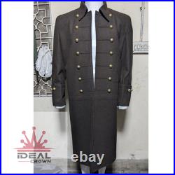 Civil War Confederate Officer Frock Coat Wool Military Reenactment Uniform