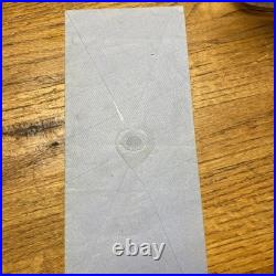 Civil War Confederate Official Business Unused Large Blue Envelope Cover Signed