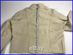 Civil War Confederate Penitentiary Jacket Size 46 Wool with Plaid Lining