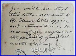 Civil War Confederate President JEFFERSON DAVIS - ALS Handwritten Letter + COA