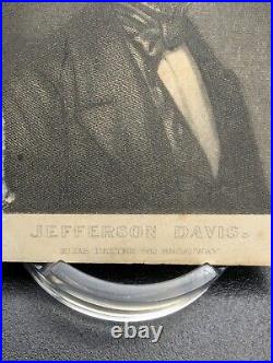 Civil War Confederate President Jefferson Davis CDV Original 4x2.5