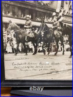 Civil War Confederate Reunion Published 18x20 Photo CDV Original Memphis 1926 TN