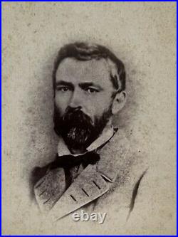 Civil War Confederate Richard Taylor cabinet photo Lieutenant General CSA Adams