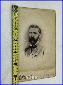 Civil War Confederate Richard Taylor cabinet photo Lieutenant General CSA Adams