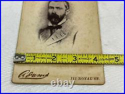 Civil War Confederate Richard Taylor cabinet photo Lieutenant General CSA Adams