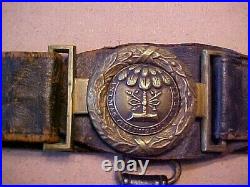 Civil War Confederate SC SWORD BELT & PLATE All Original & Genuine RARE FIND